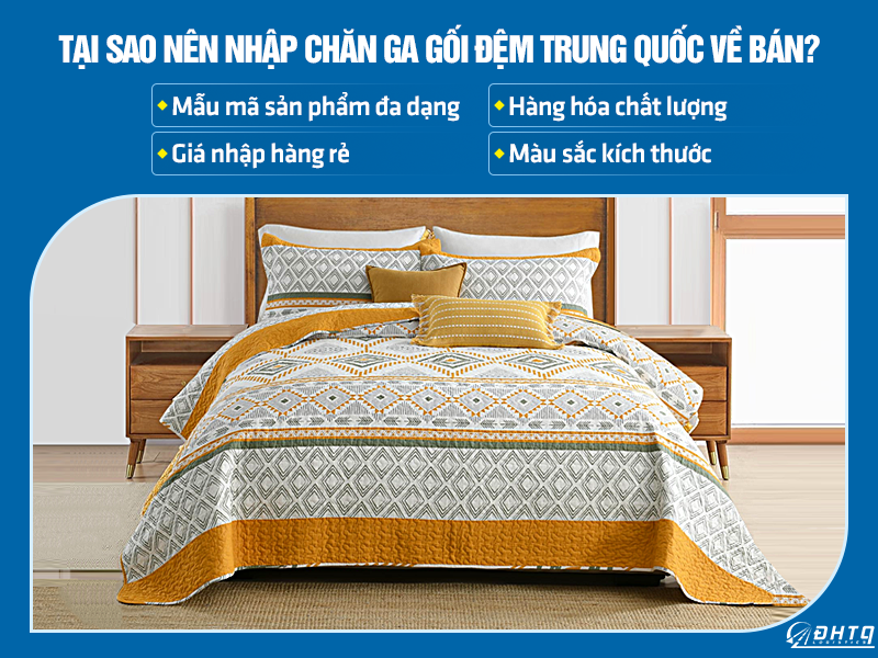 Nhập chăn ga gối đệm trung quốc