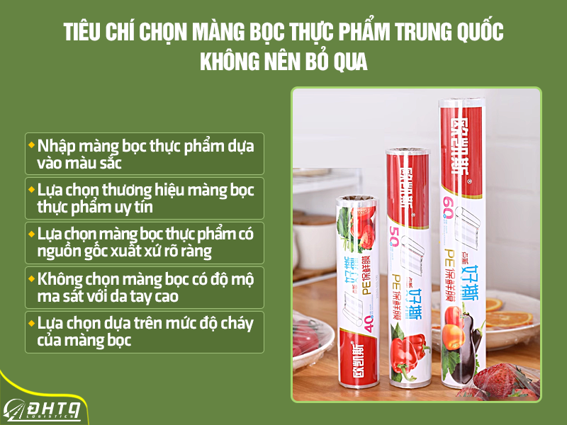 Nhập Màng bọc thực phẩm trung quốc