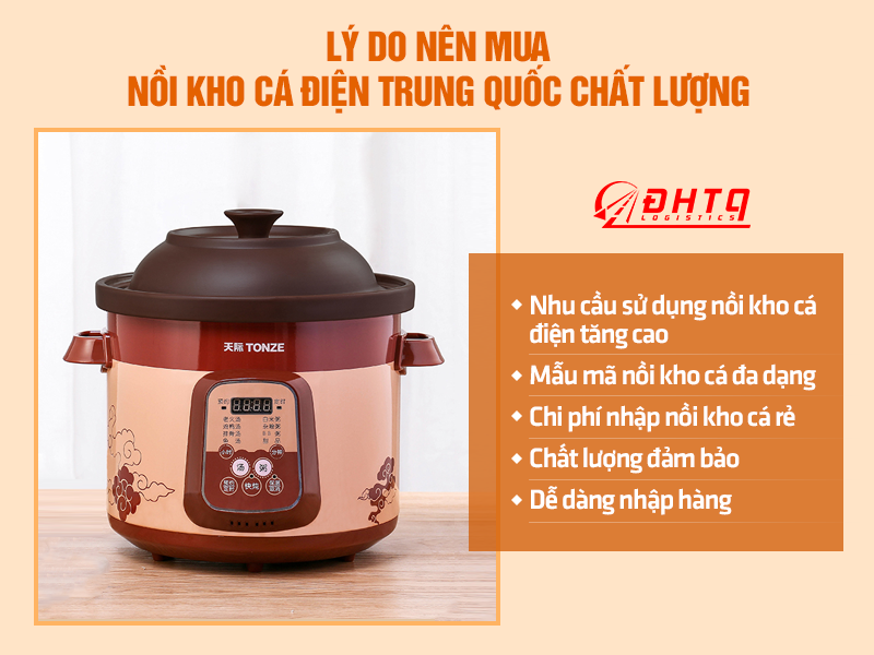 Nồi kho cá điện Trung Quốc