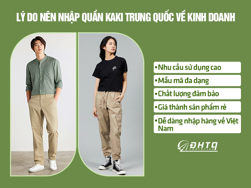quần kaki Trung Quốc