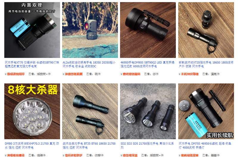 Nhập đèn pin trung quốc