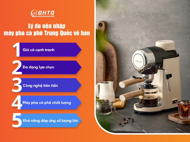 Nhập Máy pha cà phê trung quốc