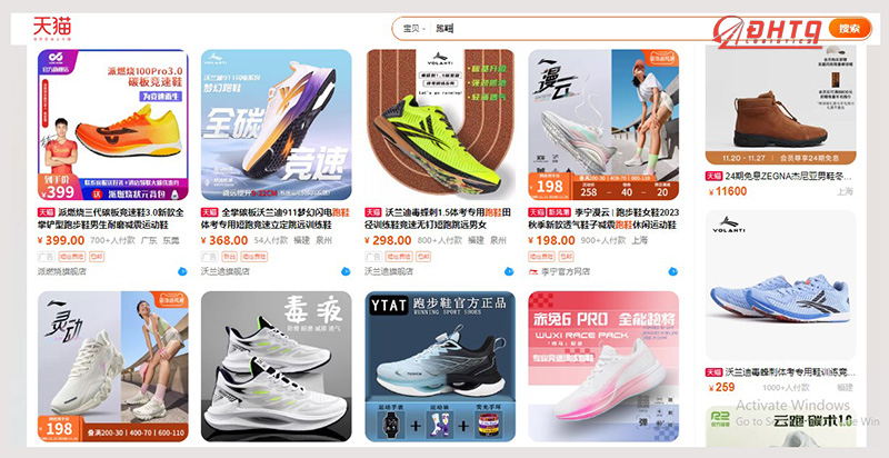 Nhập giày chạy bộ Trung Quốc