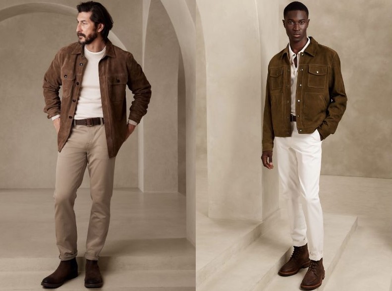 áo da nam Trung Quốc